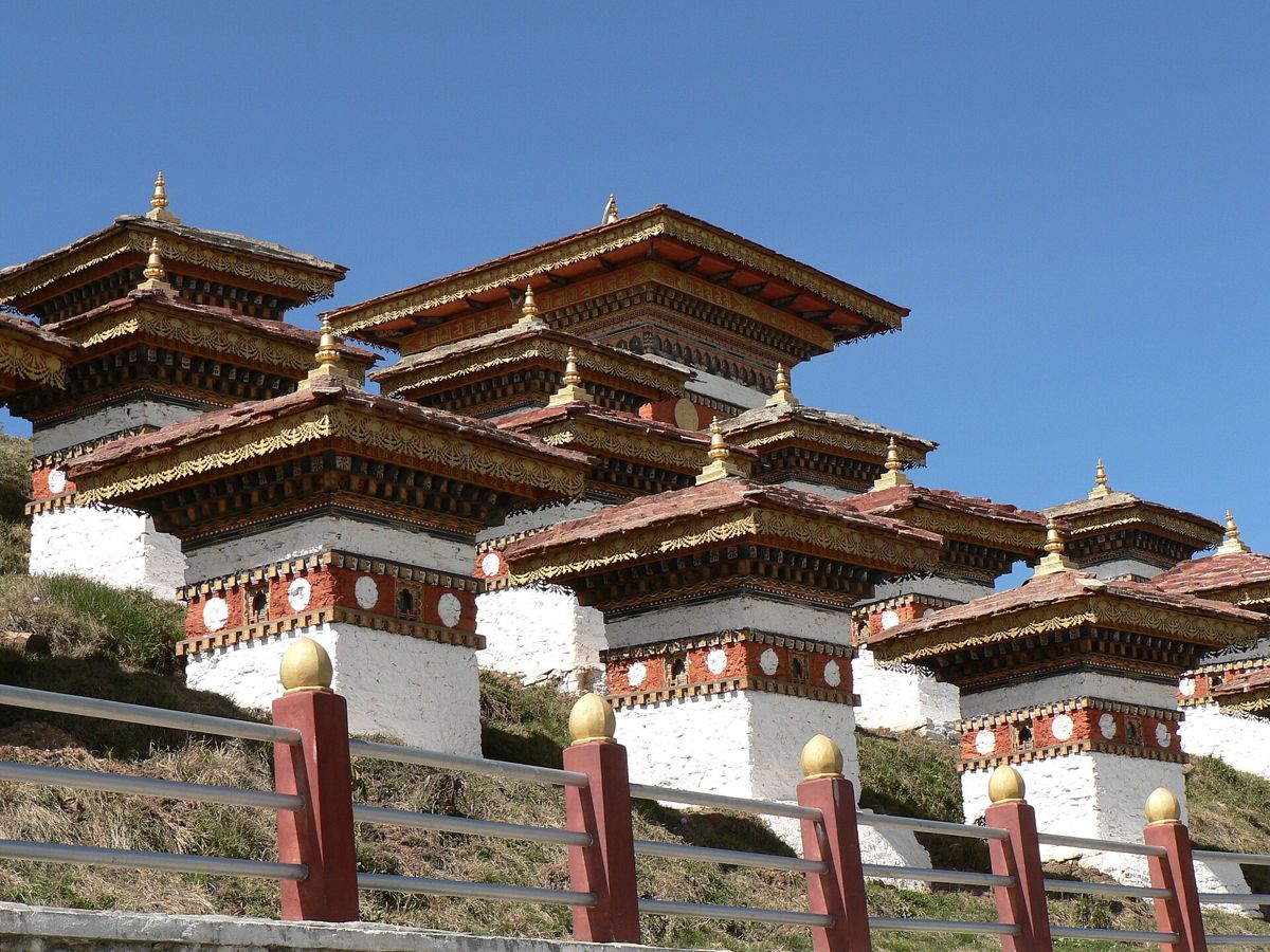 108 chortens at Dochula Pass, Bhutan
